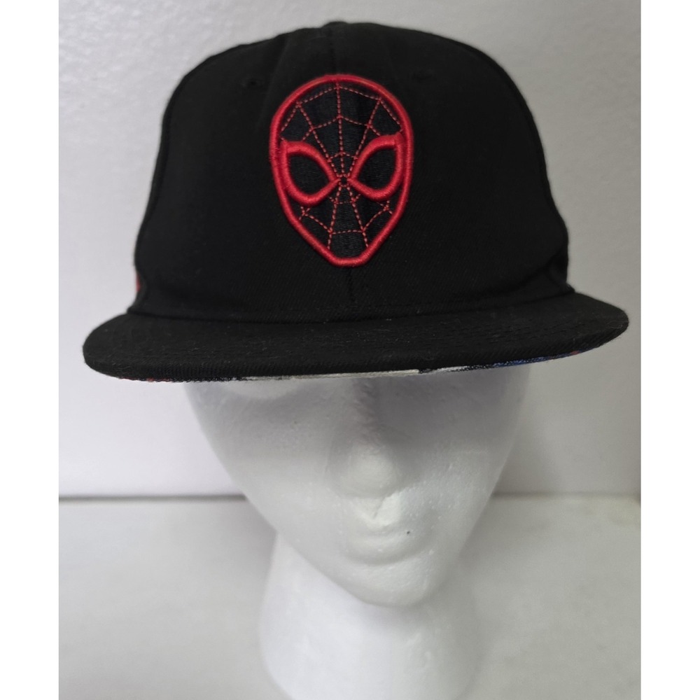 Marvel Spiderman Lids Exclusive Premium Adjustable Comic Snapback Hat Black